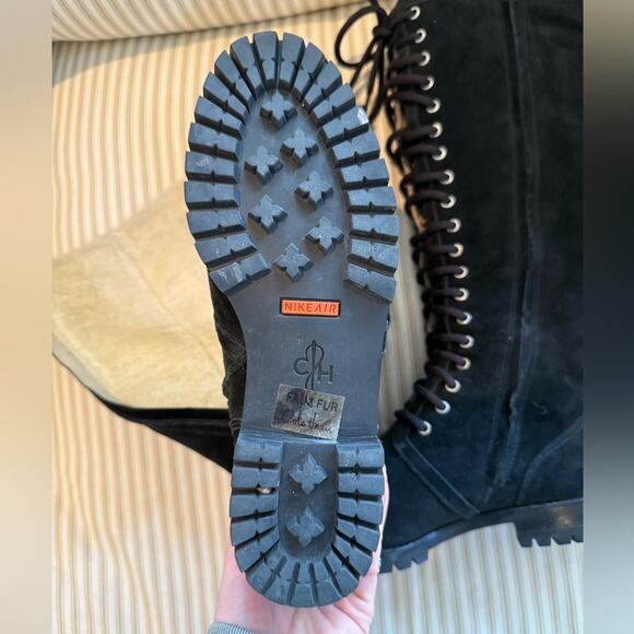 cole haan nike air suede boots